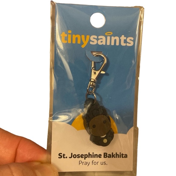 Brand New St. Josephine Bakhita Tiny Saints Key Chain/Backpack Charm - Picture 1 of 4